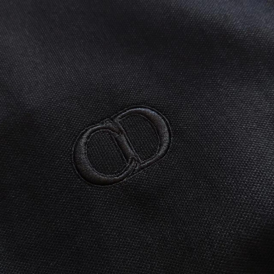 实拍细节图+尺码表 Dior/迪奥 CD logo字母刺绣Polo衫T恤