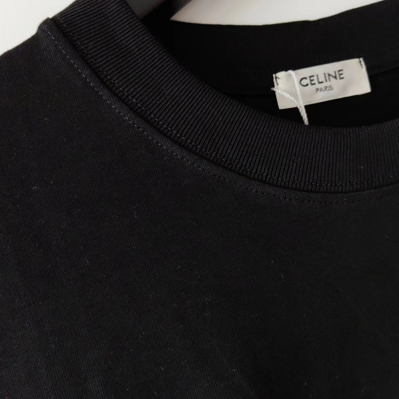 实拍细节图+尺码表 CELINE/赛琳 经典字母LOGO印花图案短袖