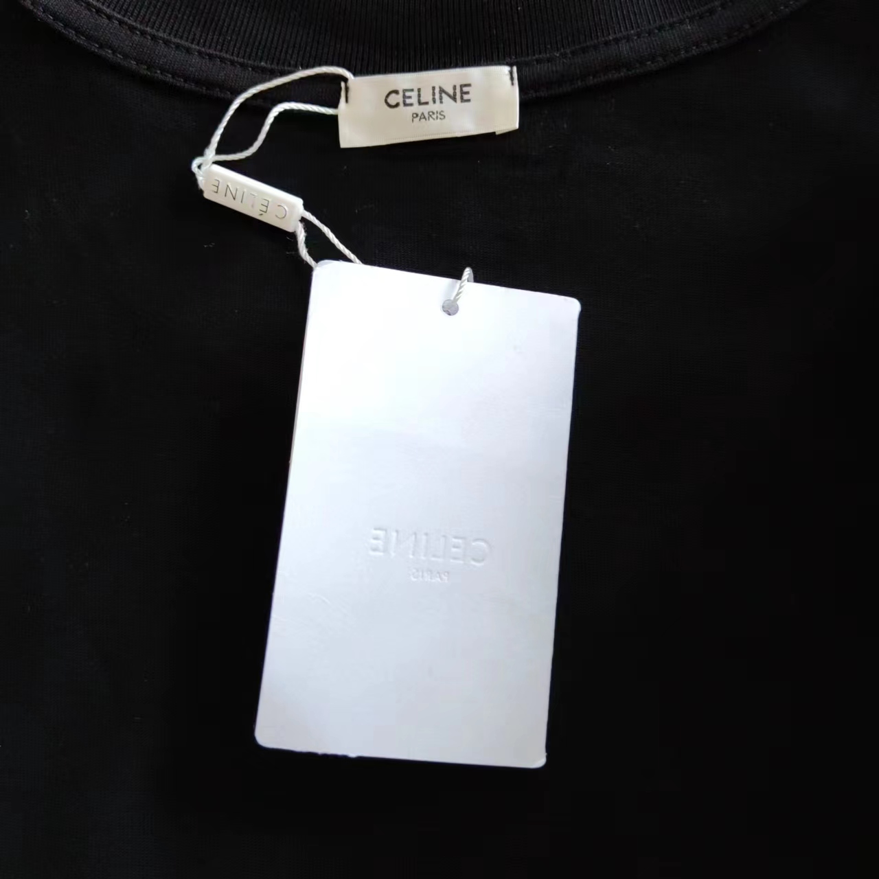 实拍细节图+尺码表 CELINE/赛琳 经典字母LOGO印花图案短袖