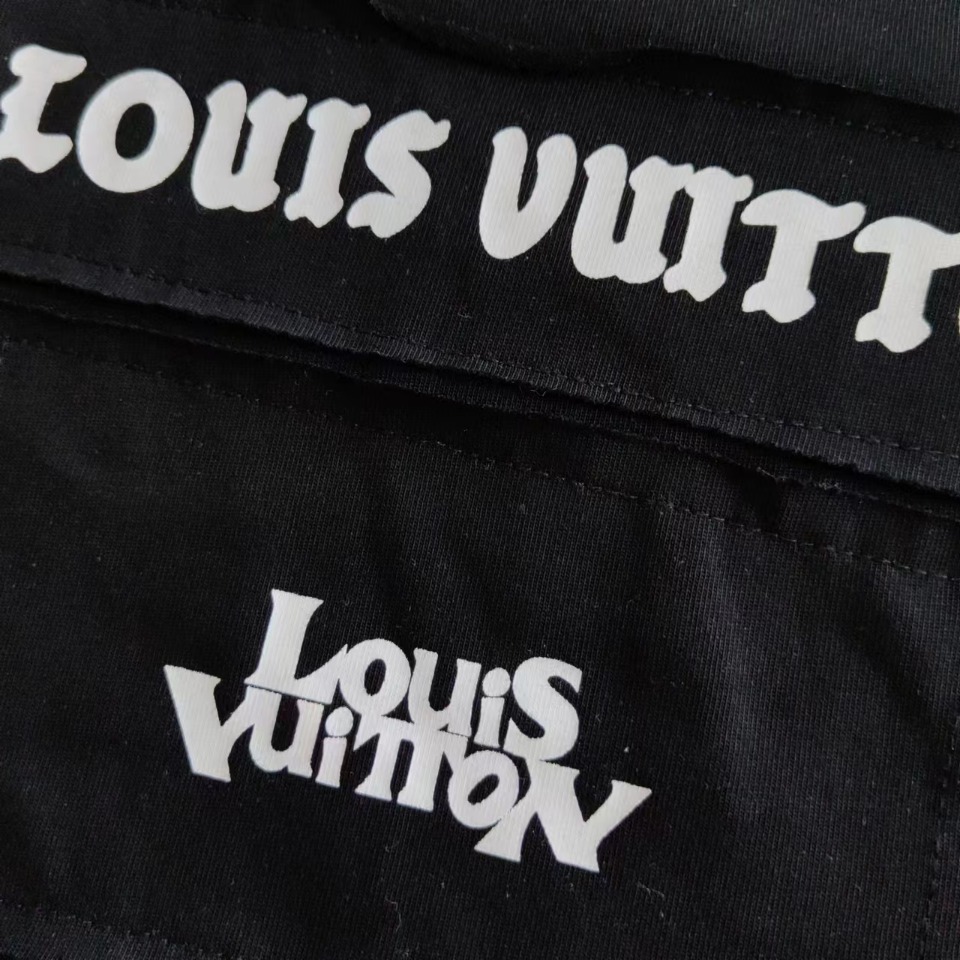 实拍细节图+尺码表 Louis Vuitton/路易威登 24FW 贴布反字老花短袖