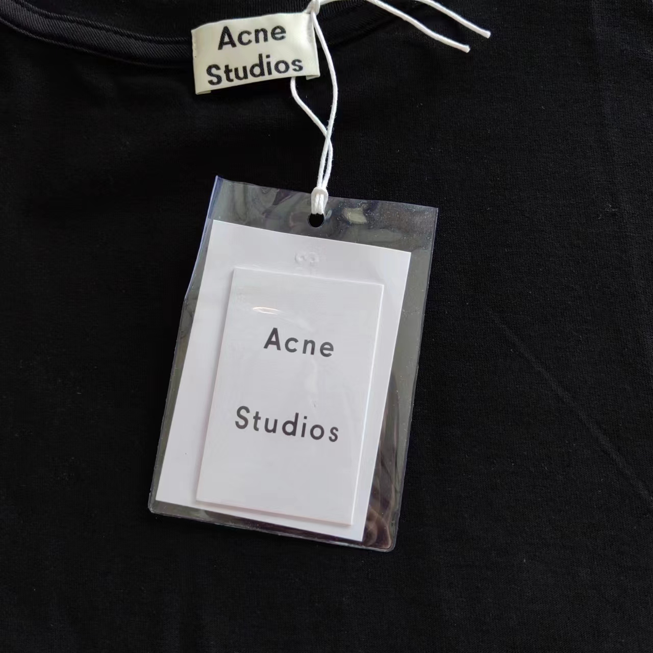 实拍细节图+尺码表 Acne Studios 1996字母印花做旧破坏脏脏短袖t恤