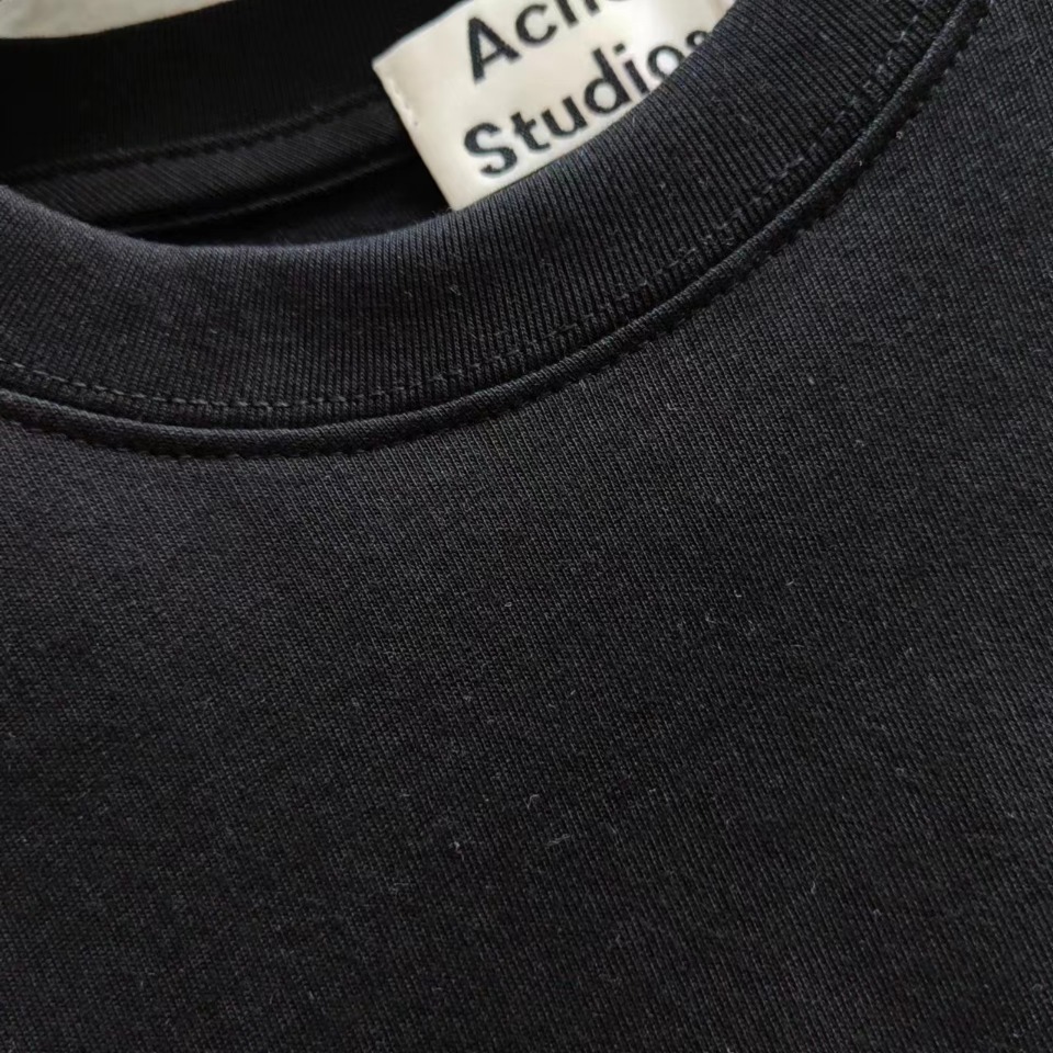 实拍细节图+尺码表 Acne Studios 1996字母印花做旧破坏脏脏短袖t恤