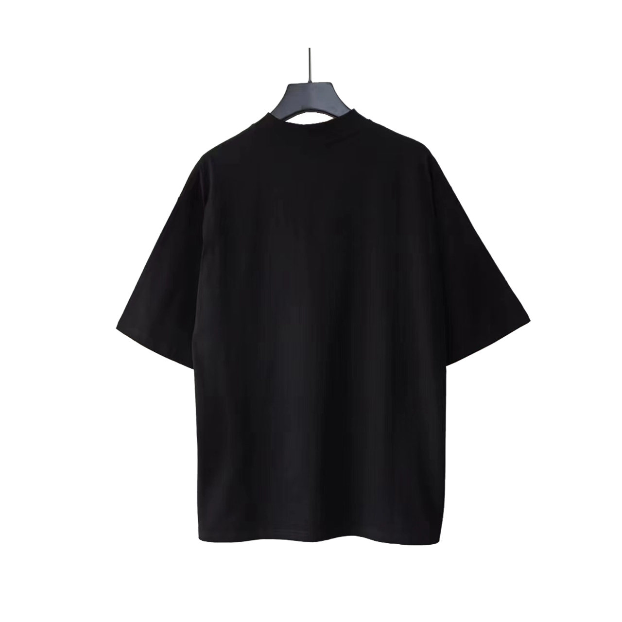 实拍细节图+尺码表 巴黎世家Balenciaga涂鸦梵文印花短袖