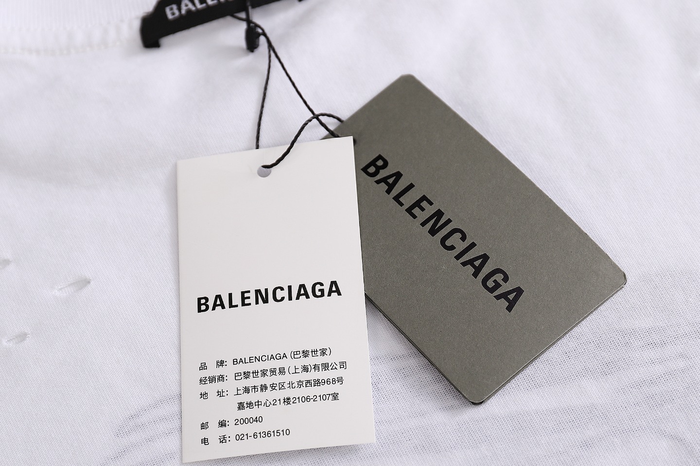 实拍细节图+尺码表 Balenciaga巴黎世家 GENERATED系列新款T恤