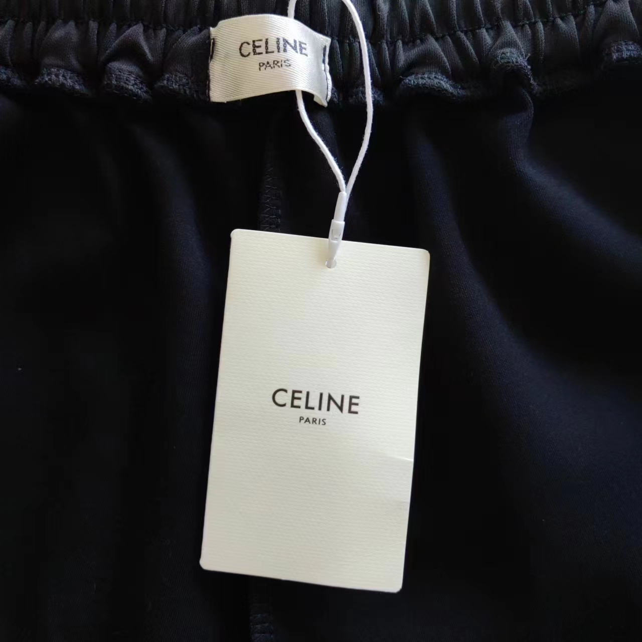 实拍细节图+尺码表 Celine/赛琳 24SS 侧边织带针织刺绣Logo短裤