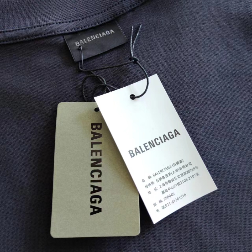 实拍细节图+尺码表 巴黎世家Balenciaga 东京铁塔银座限定短袖