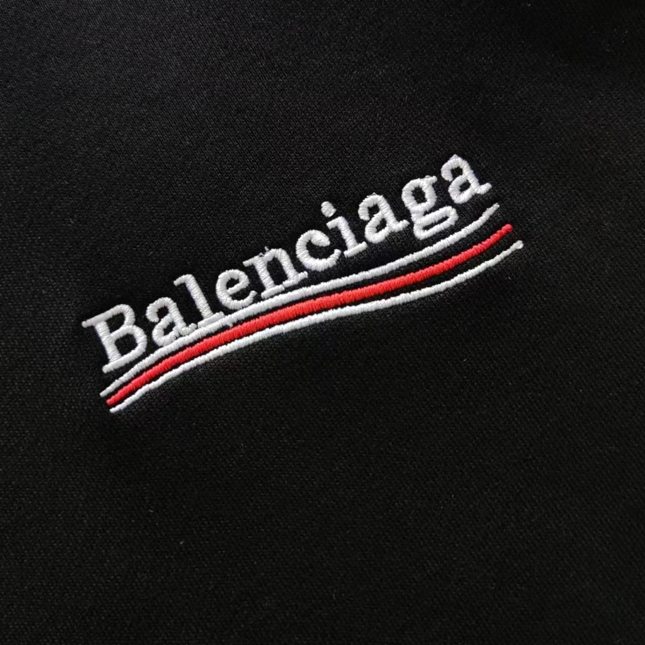 实拍细节图+尺码表 巴黎世家 Balenciaga可乐刺绣连帽卫衣