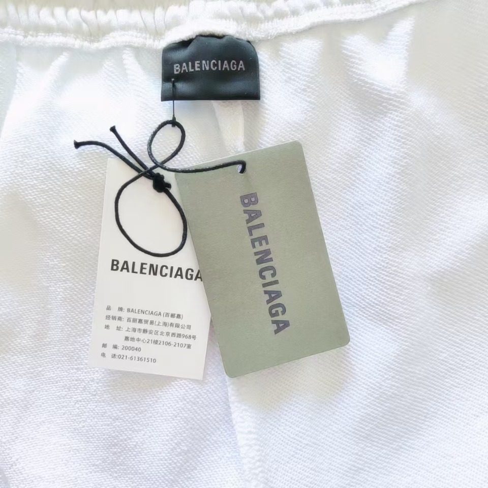 实拍细节图+尺码表 Balenciaga /巴黎世家 满Logo赛车服长裤