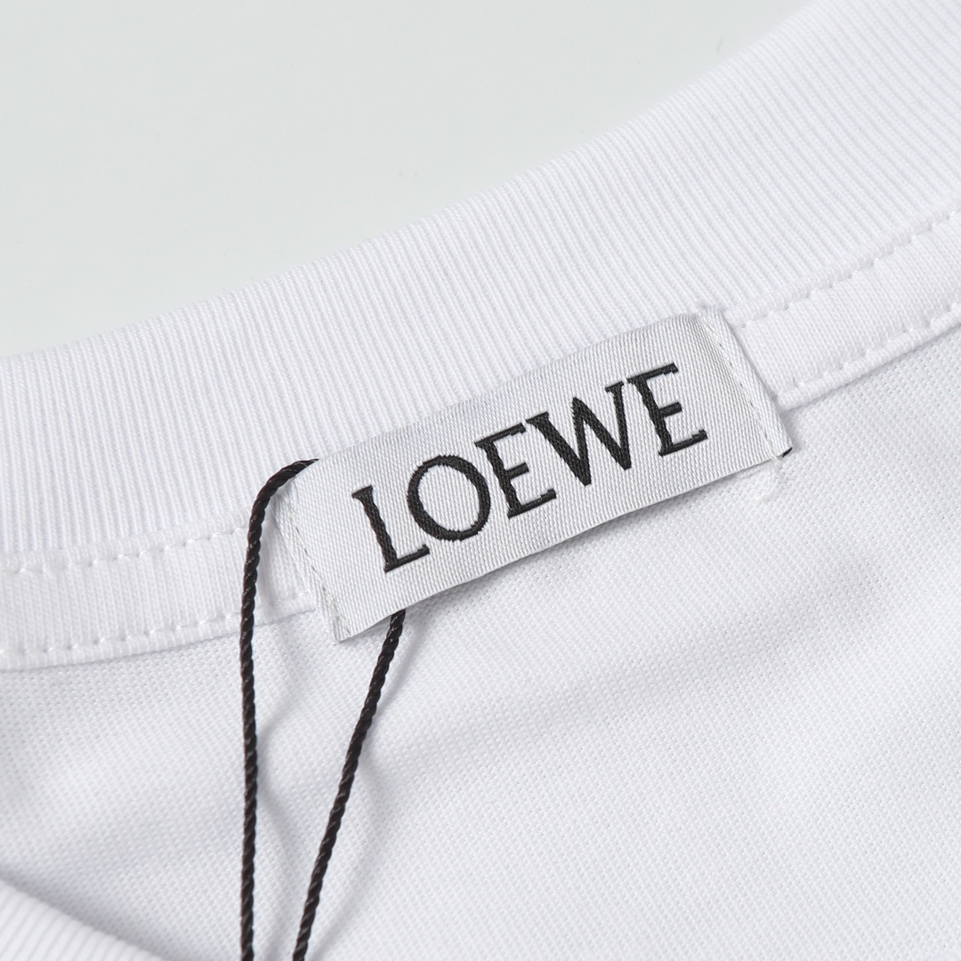 实拍细节图+尺码表 Loewe/罗意威2024ss刺绣LOGO小标长袖