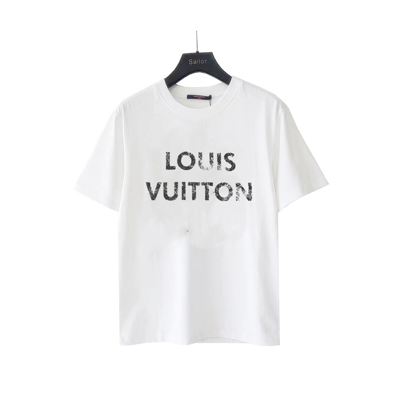 实拍细节图+尺码表 Louis Vuitton/LV路易威登 24ss 胸前字母压胶短袖T恤