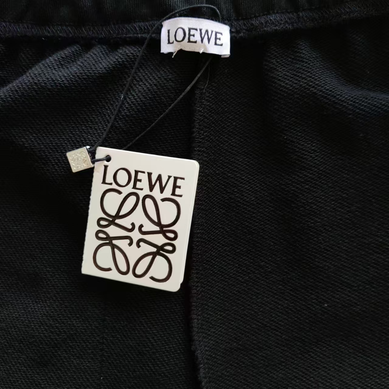 实拍细节图+尺码表 LOEWE 罗意威 字母刺绣花边织带 LoGO标识休闲长裤