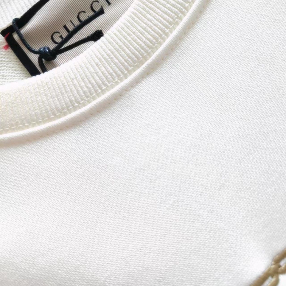 实拍细节图+尺码表 Gucci/古驰 24SS 1921战马刺绣logo圆领卫衣