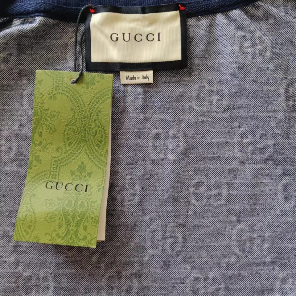 实拍细节图+尺码表 Gucci/古驰 经典提花满印LOGO外套