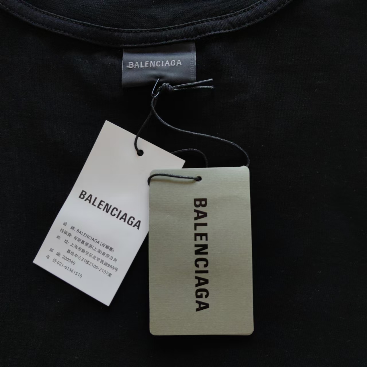 实拍细节图+尺码表 巴黎世家Balenciaga 前后双B水泥手绘长袖