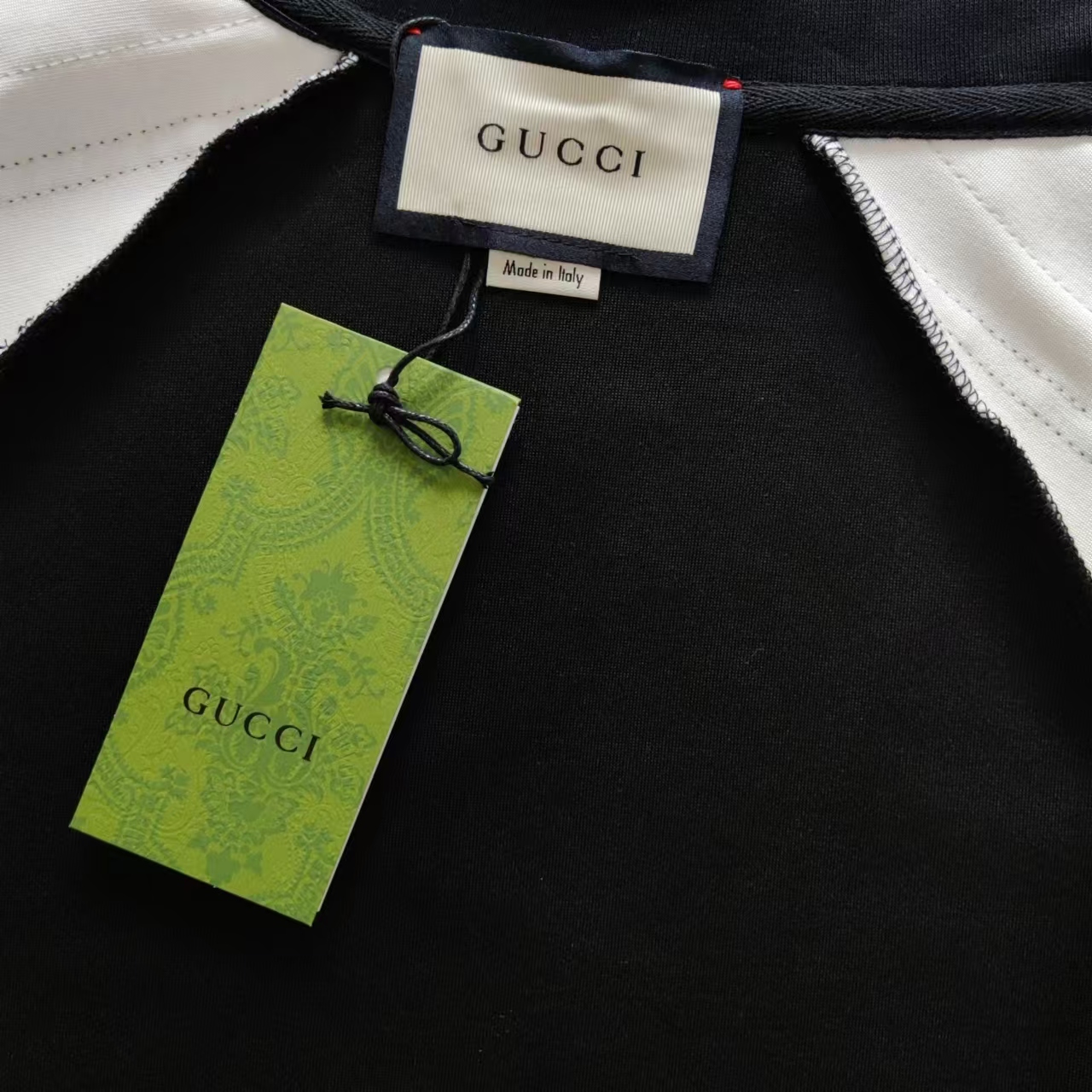 实拍细节图 +尺码表 GUCCI/古驰 经典蛇纹织带拉链外套