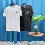 Diseñador de réplica AAA
 Dior Ropa Camiseta Negro Blanco Universal para hombres y mujeres Algodón Colección primavera – verano Manga corta