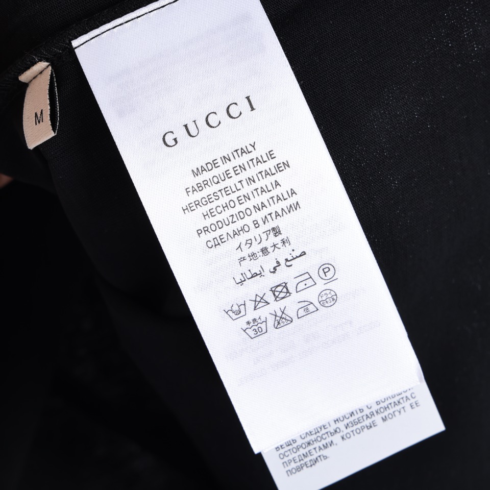 Gucci古驰24ss龙年限定火龙互扣印花短袖T恤