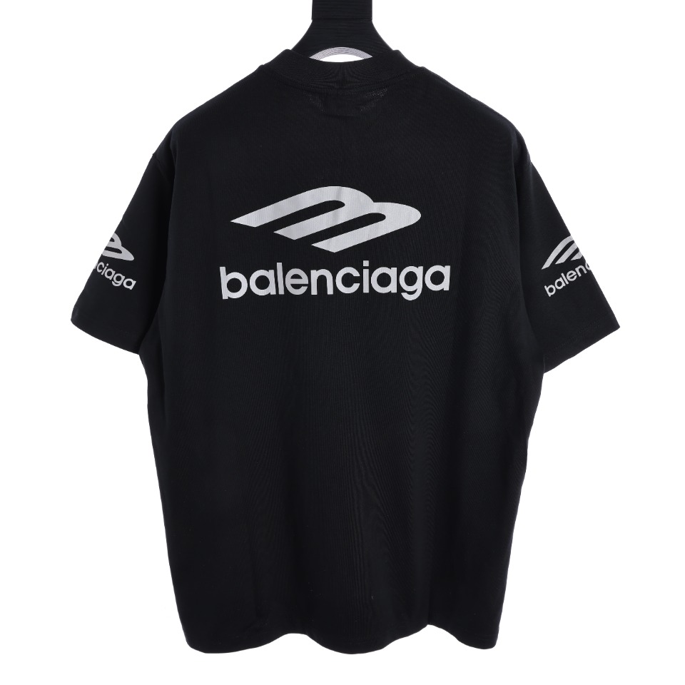 Balenciaga巴黎世家BLCG 24ss新款滑雪系列3M反光印花短袖T恤 balenciaga巴黎世家滑雪服系列