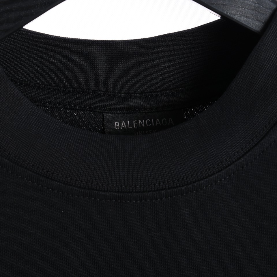 Balenciaga巴黎世家BLCG 24ss后背反光字母logo短袖T恤