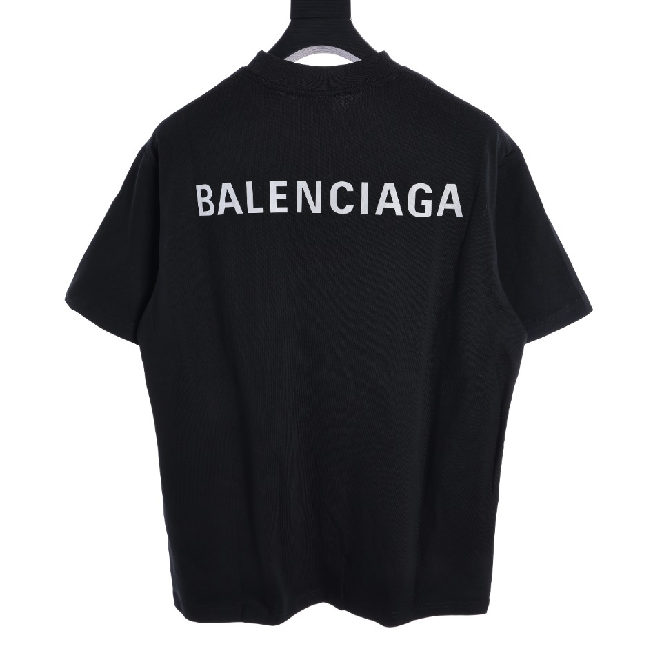 Balenciaga巴黎世家BLCG 24ss后背反光字母logo短袖T恤