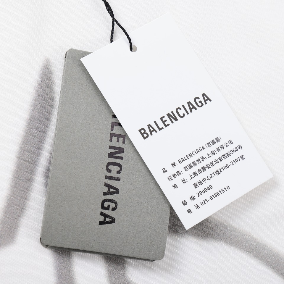 Balenciaga/巴黎世家BLCG 24ss BB图腾短袖T恤