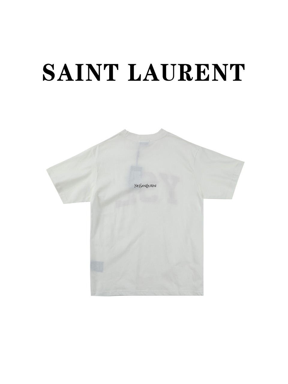 140 Saint Laurent Paris 圣罗兰 YSL 24ss直喷字母标语短袖T恤