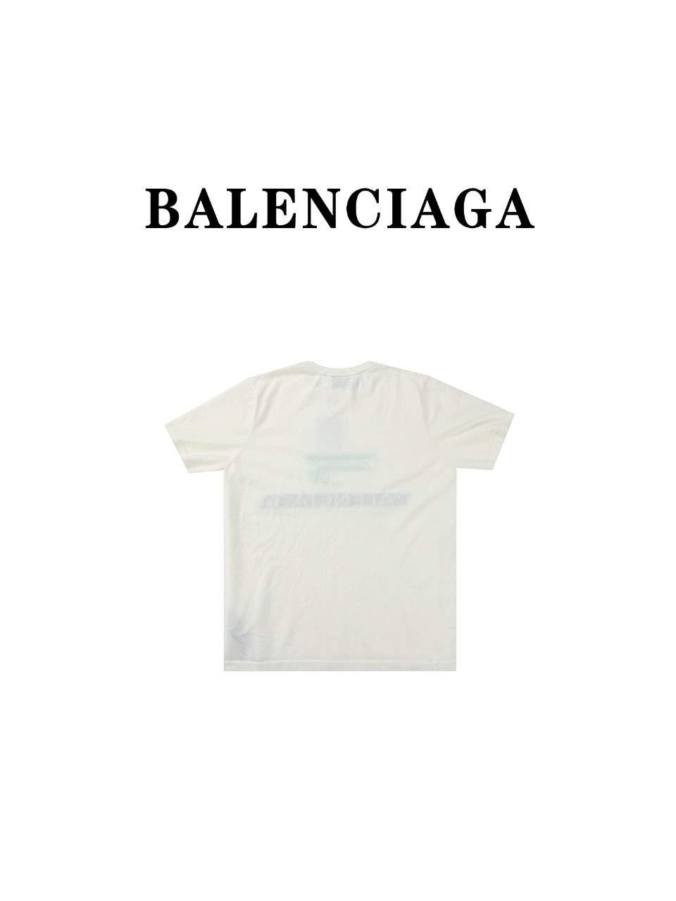 160 BALENCIAGA/巴黎世家BLCG24ss双勾字母刺绣针织圆领短袖T恤