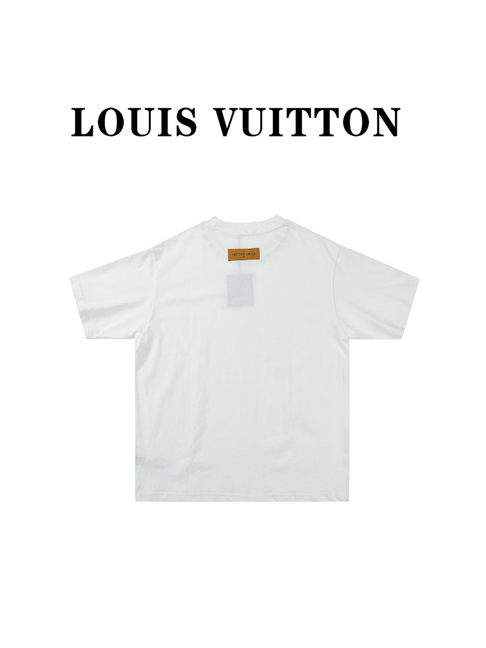 140 Louis Vuitton /路易威登 24ss领口logo链条标识胶印圆领短袖T恤