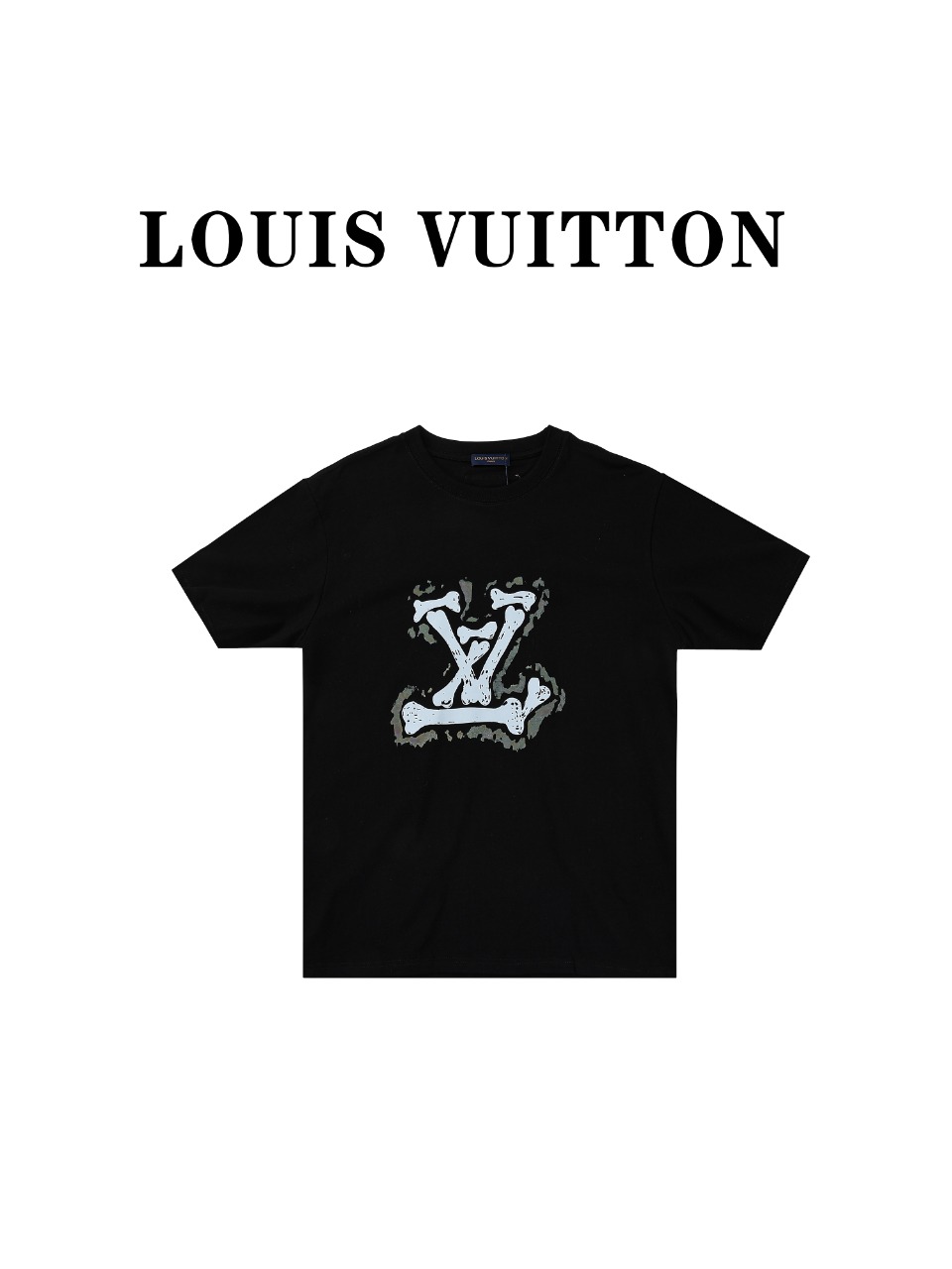 Louis vuitton/路易威登24ss骨头标识印花短袖T恤