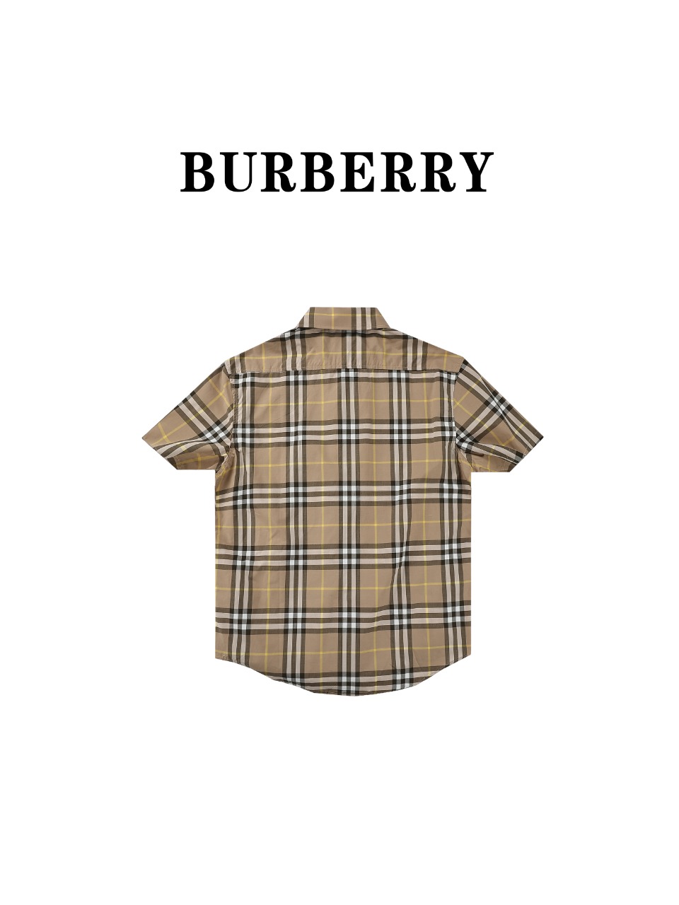 Burberry/巴宝莉BBR经典元素条纹短袖衬衫