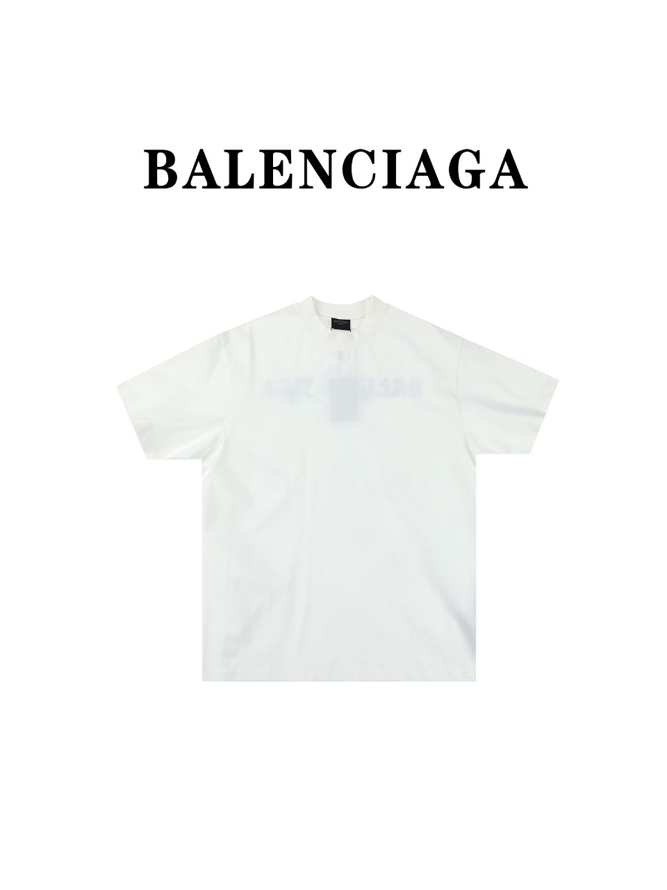 Balenciaga巴黎世家BLCG 24ss新款刺绣印花重叠短袖T恤