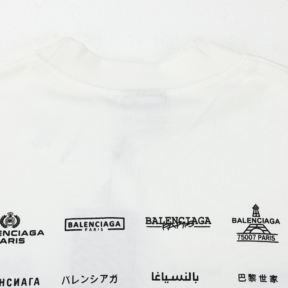 Balenciaga巴黎世家BLCG 24SS 限定标语logo短袖T恤