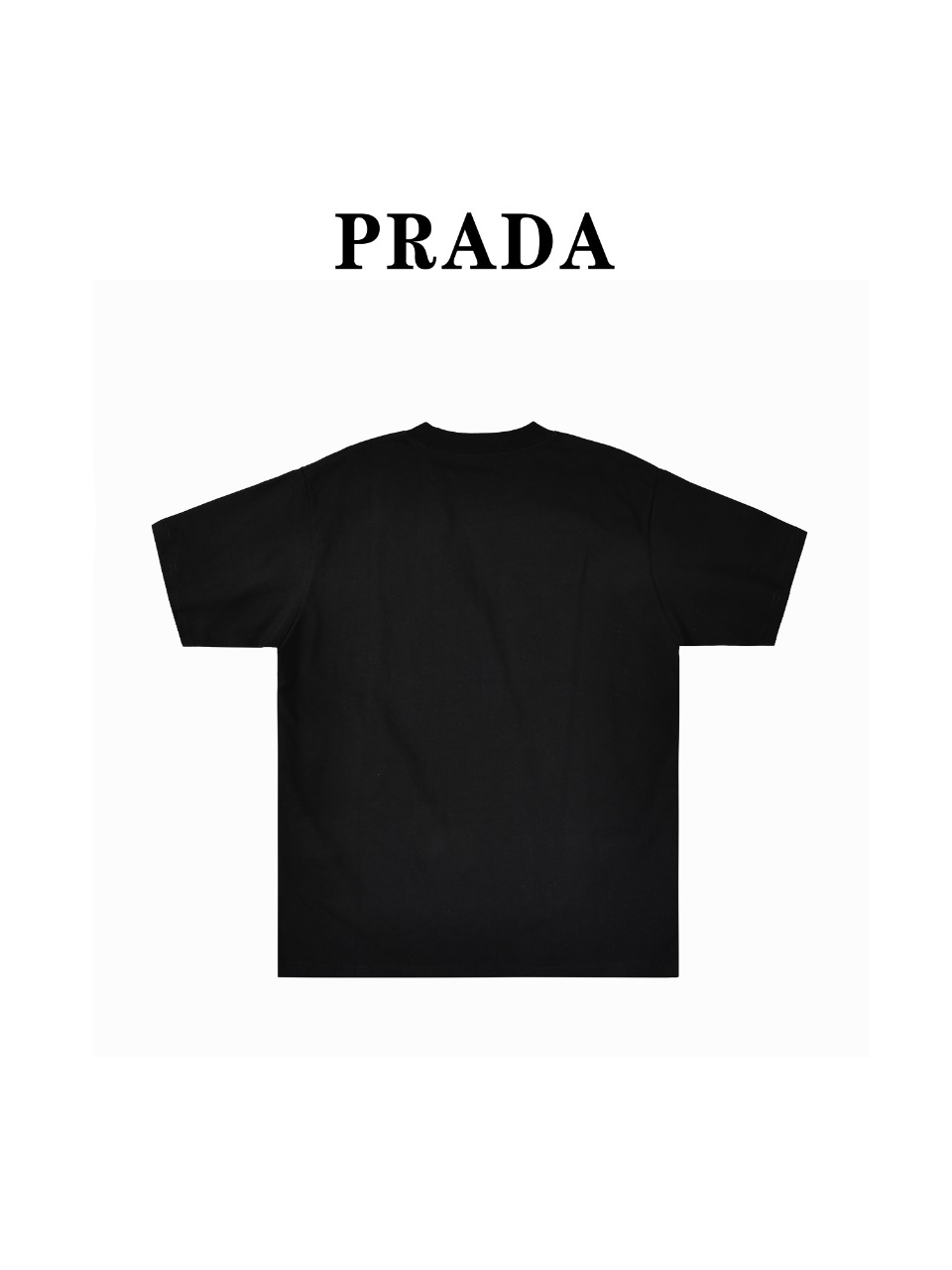 PRADA/普拉达24ss新款三角标拼色字母短袖T恤