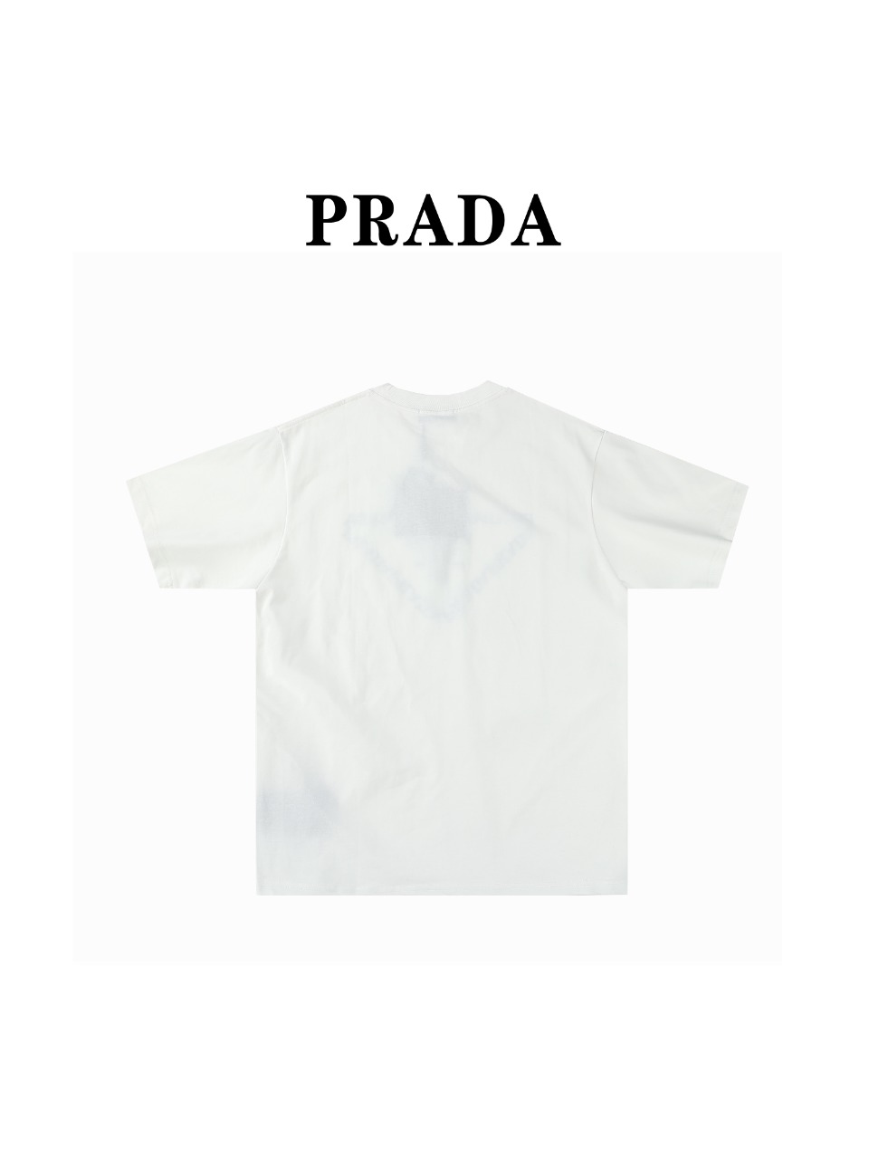 PRADA/普拉达24ss新款三角标拼色字母短袖T恤