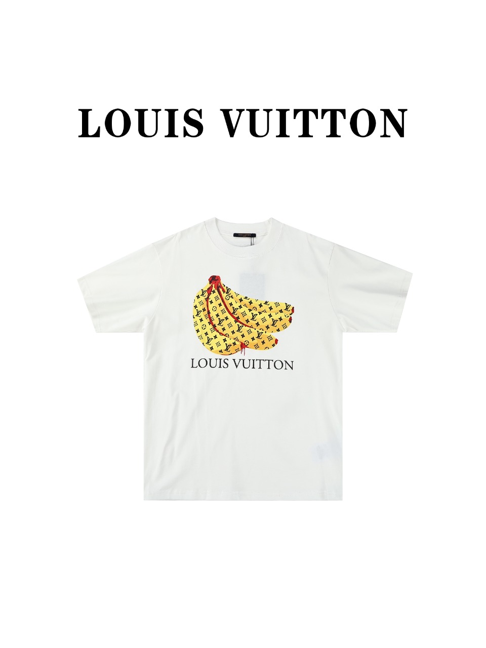 LouisVuitton/ 路易威登 24ss香蕉印花短袖T恤 高版本