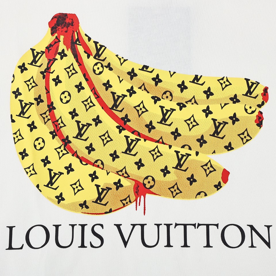 LouisVuitton/ 路易威登 24ss香蕉印花短袖T恤 高版本