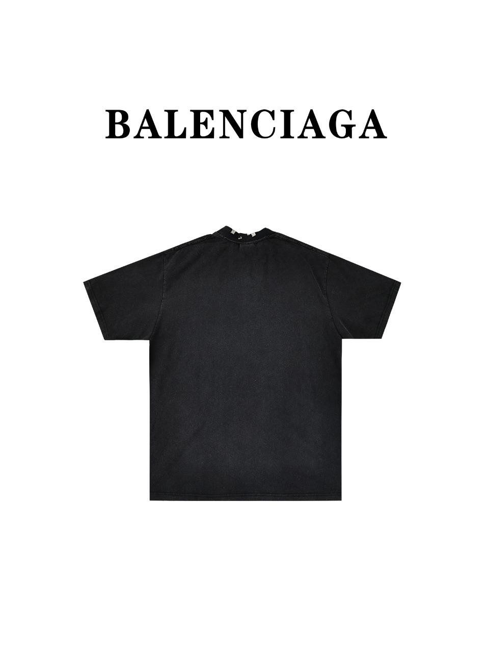 Balenciagag 巴黎世家 23SS新款穿孔穿钉水洗短袖T恤