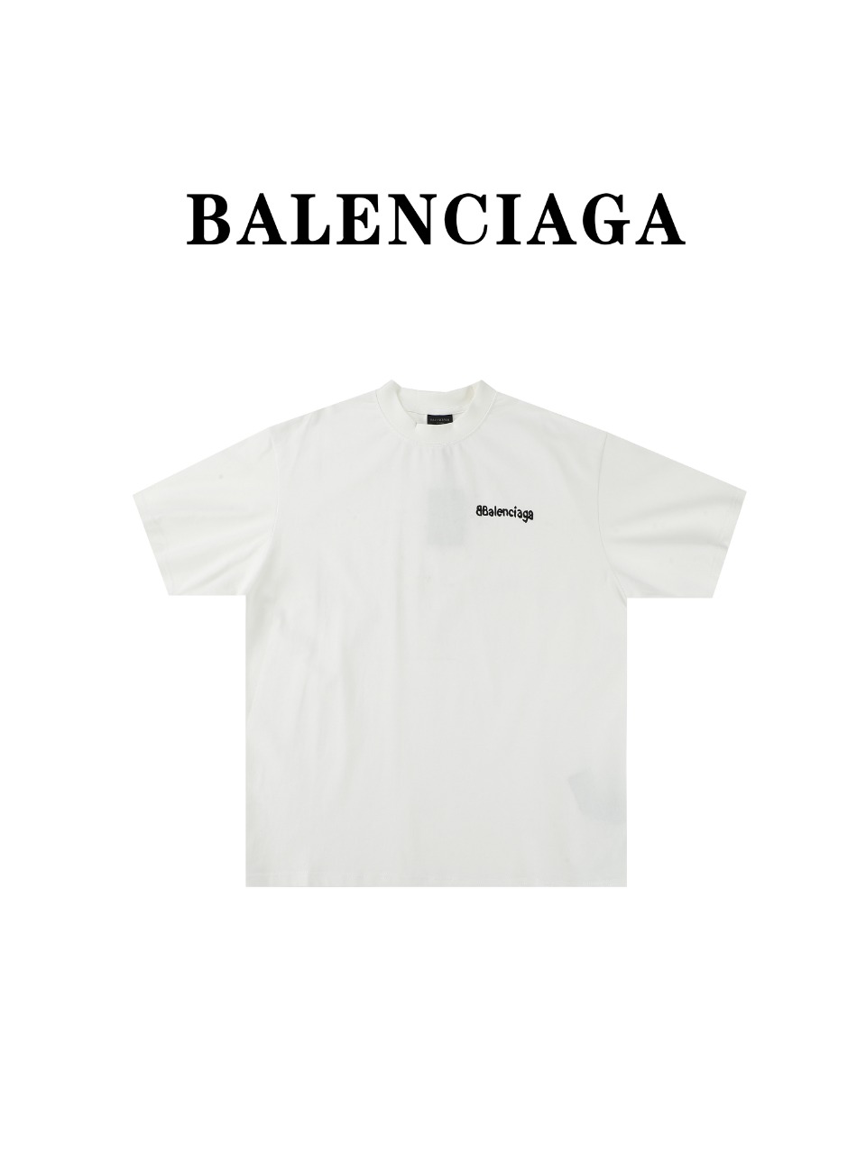 Balenciaga巴黎世家BLCG 24SS涂鸦小字母印花短袖T恤