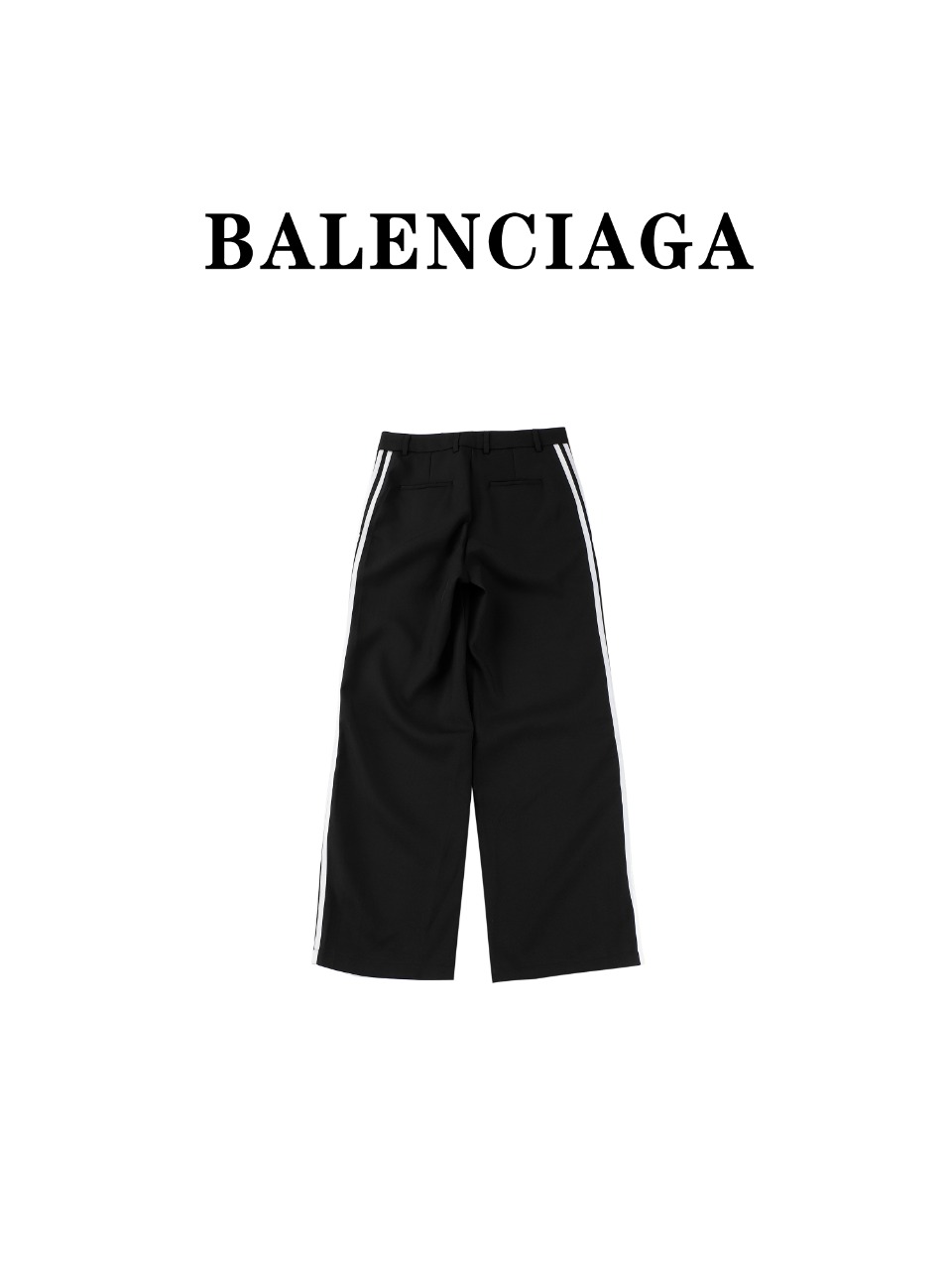 Balenciaga x adidas 23ss Large Baggy联名款三道杠西装长裤