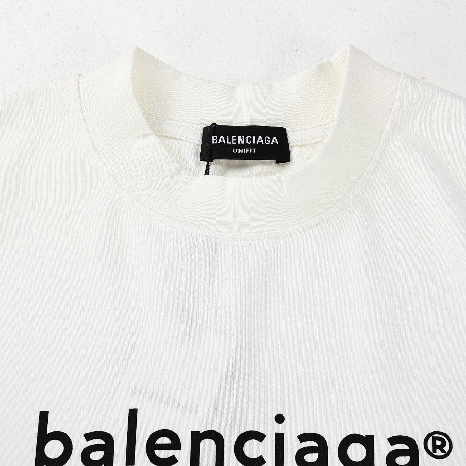 Balenciaga巴黎世家BLCG 24ss字母小R标印花短袖T恤