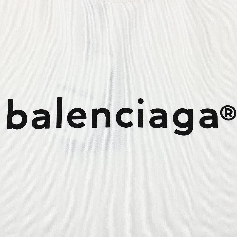 Balenciaga巴黎世家BLCG 24ss字母小R标印花短袖T恤