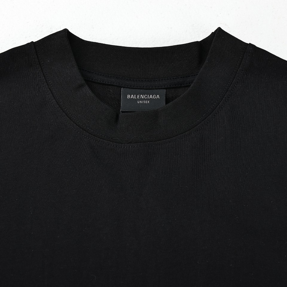 BALENCIAGA/巴黎世家BLCG 24ss重工皇冠烫钻短袖T恤