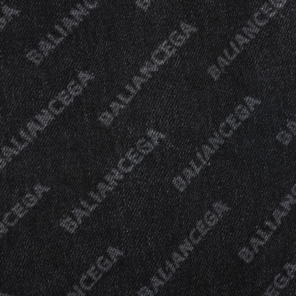 Balenciaga巴黎世家BLCG 24SS 字母满印牛仔长裤