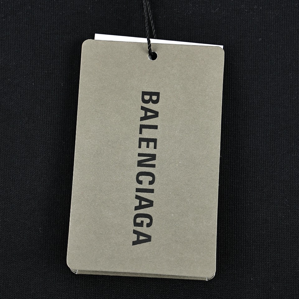 BALENCIAGA/巴黎世家BLCG 24ss新FASHION INSTITUTE字母烫钻短袖T恤