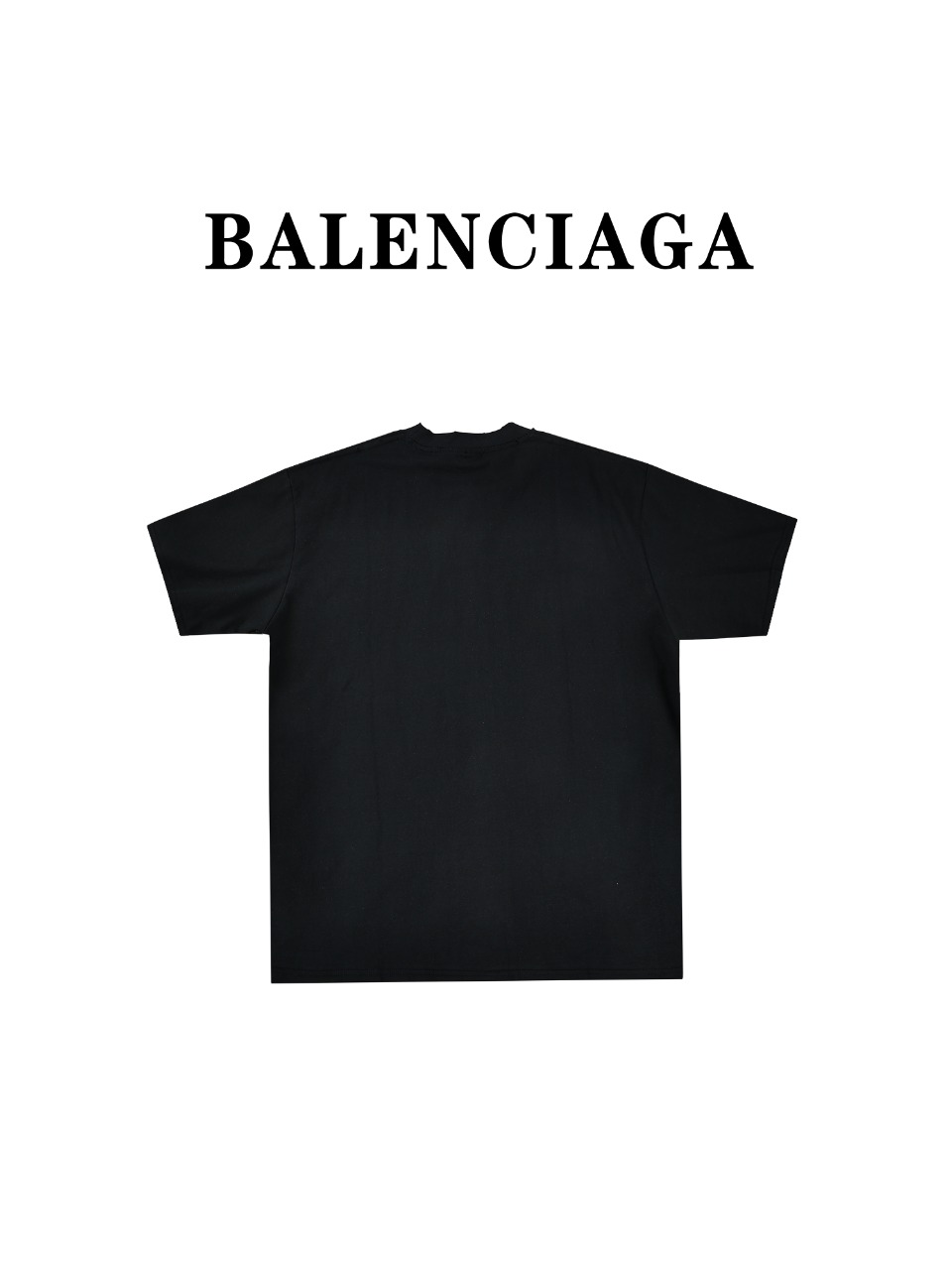 Balenciaga巴黎世家BLCG24ss 大B标识字母毛刷绣短袖T恤