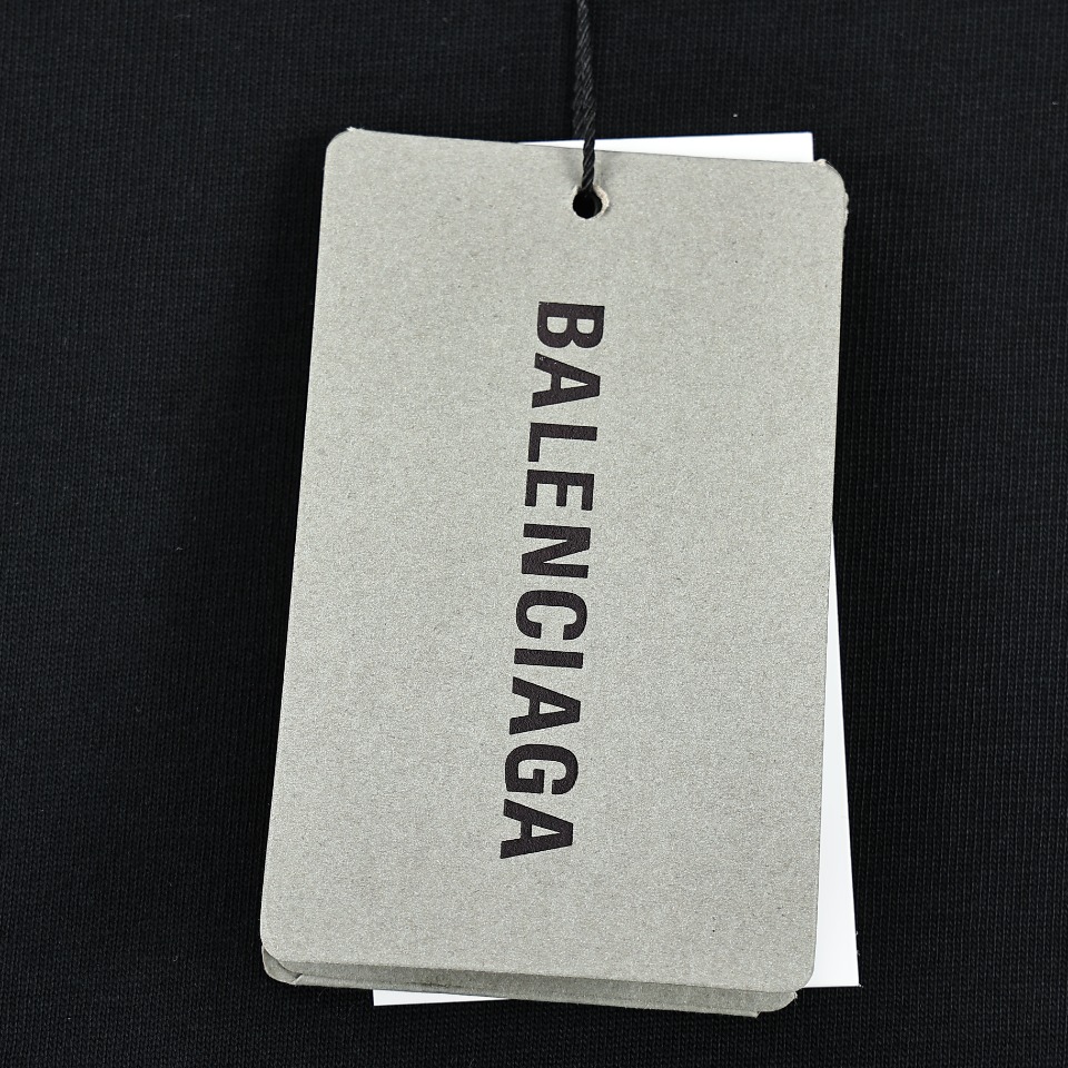 Balenciaga巴黎世家BLCG 24ss后背反光字母logo短袖T恤