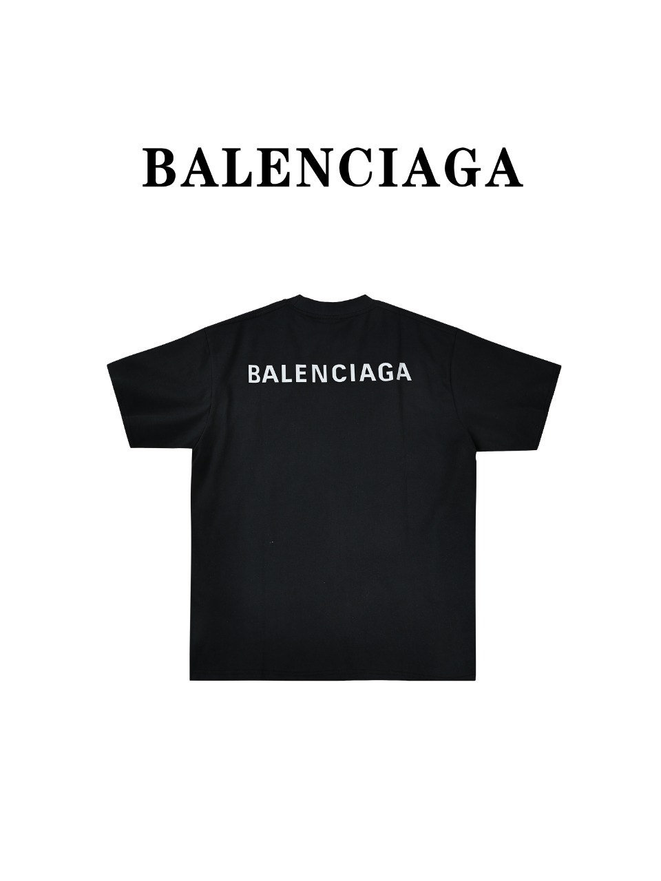 Balenciaga巴黎世家BLCG 24ss后背反光字母logo短袖T恤