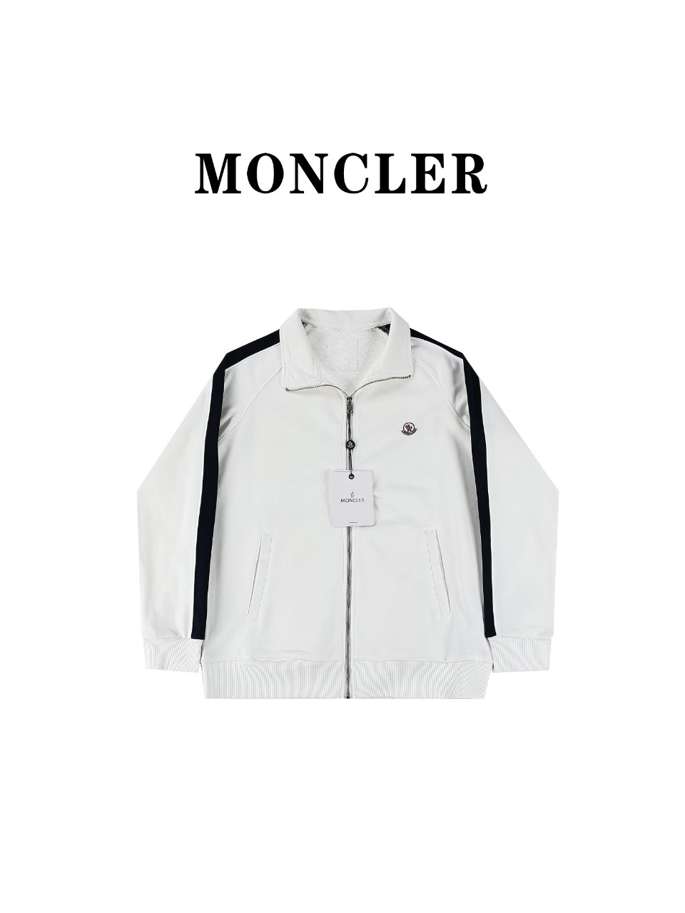 Moncler Mode
 Vêtements Manteaux & Blousons Noir Gris Blanc épissure Unisexe Collection printemps – été Fashion