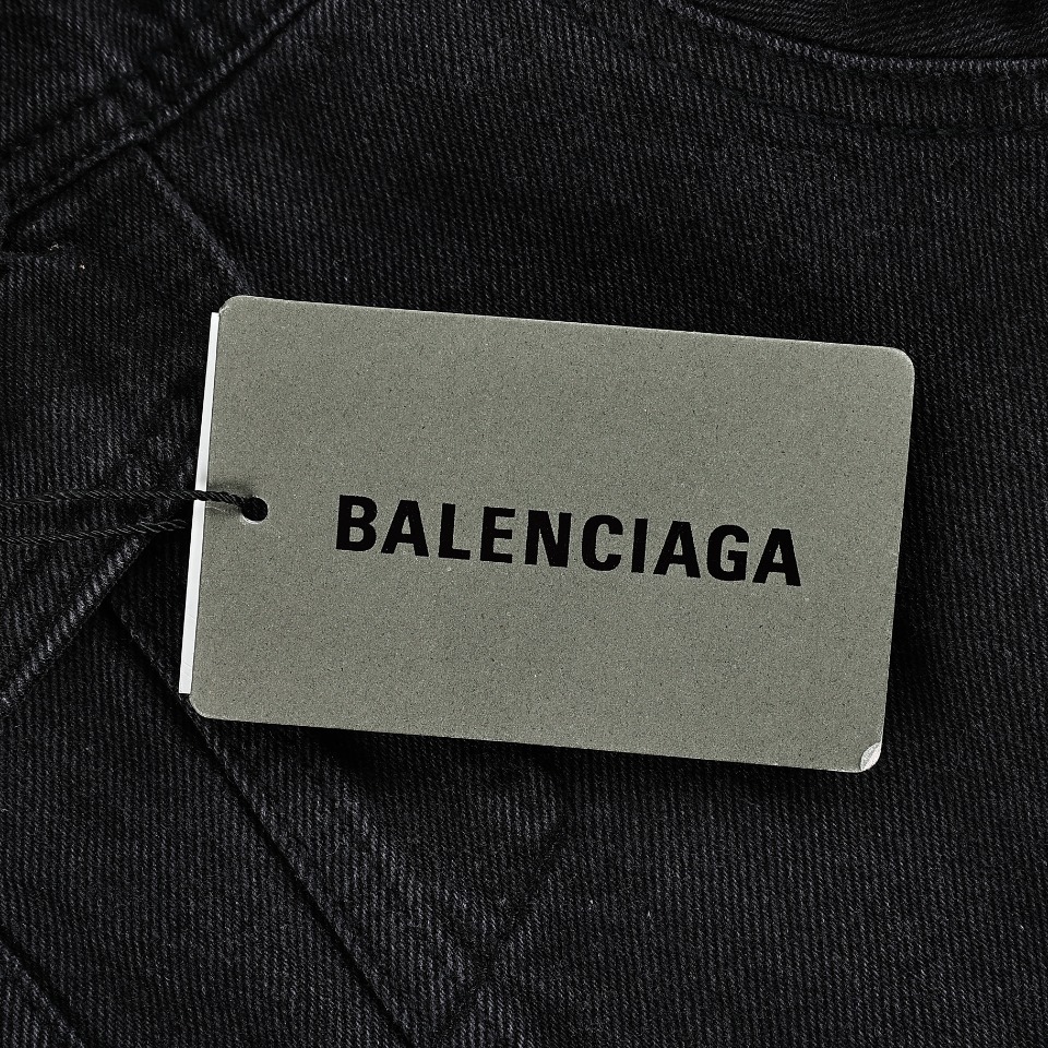 Balenciaga/巴黎世家 可乐刺绣压胶字母牛仔夹克外套男女款