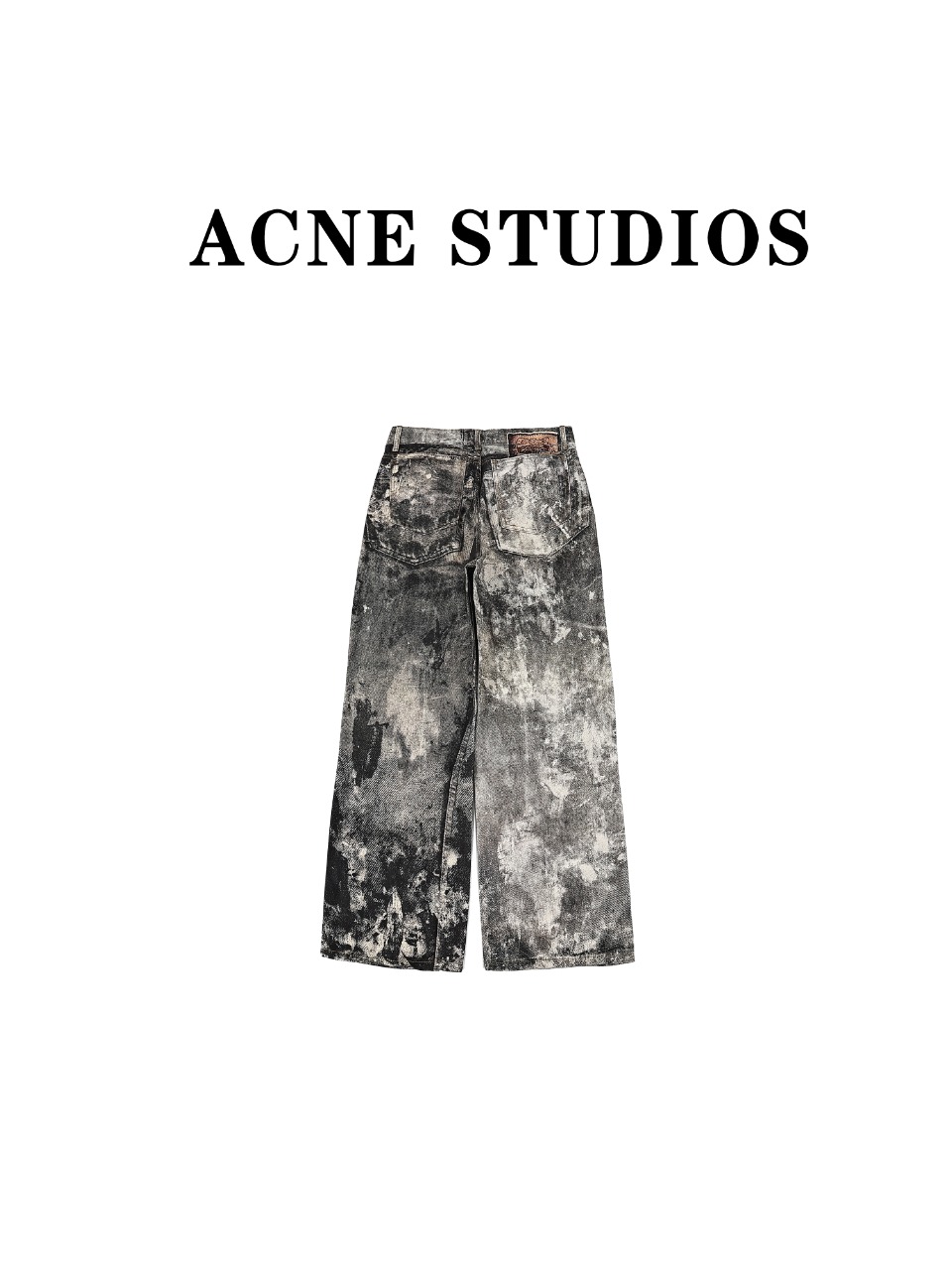 Acne Studios 24ss 废土风飞溅喷墨牛仔裤